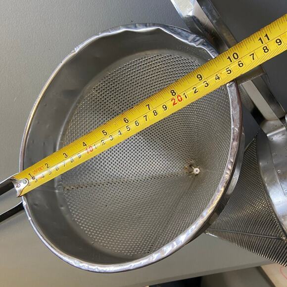 NWT Colander Cone Pot Strainer Coarse Stainless Steel 02 Pieces - Picture 5 of 9